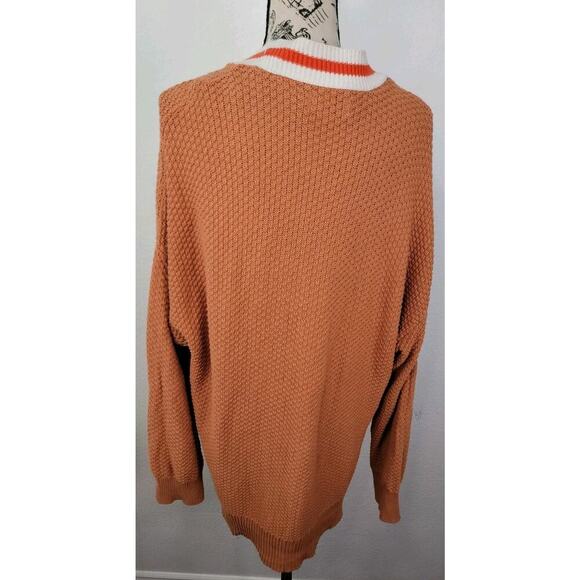 Aerie Oversized Varsity Cardigan Womens SZ Large Letterman Boyfriend Sweater - Picture 7 of 11